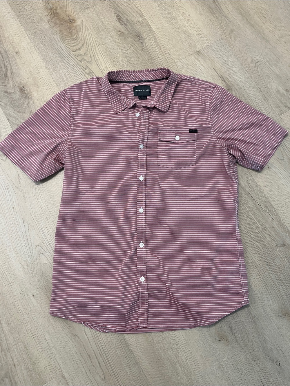 O'Neill Men's Striped Short-Sleeve Button-Up Shirt